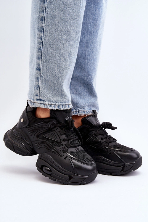 Sneakersy Na Masywnej Podeszwie GOE NN2N4045 Czarne