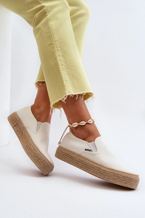 Damskie Trampki Slip-On Z Plecionką Lee Cooper LCW-24-44-2430