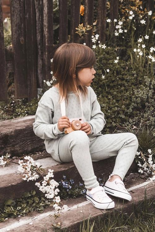 Dziecięce Trampki Materiałowe Print Różowe Buster