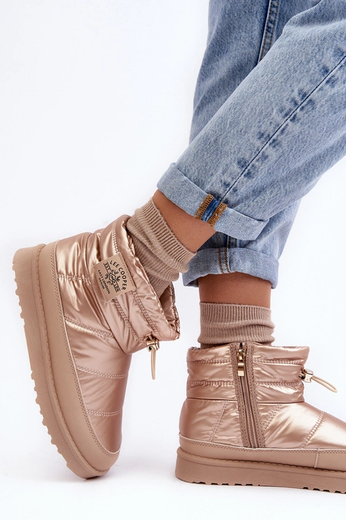 Damskie Śniegowce Ocieplane Lee Cooper LCJ-23-44-1965L Beżowe