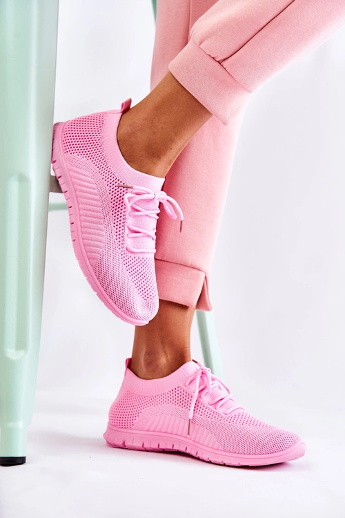 Damskie Wsuwane Sportowe Buty Różowe Sequro