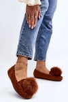 Damskie Mokasyny Z Futerkiem Camel Novas