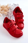 Dziecięce Trampki Na Rzepy Big Star DD374030 Czerwono-Czarne