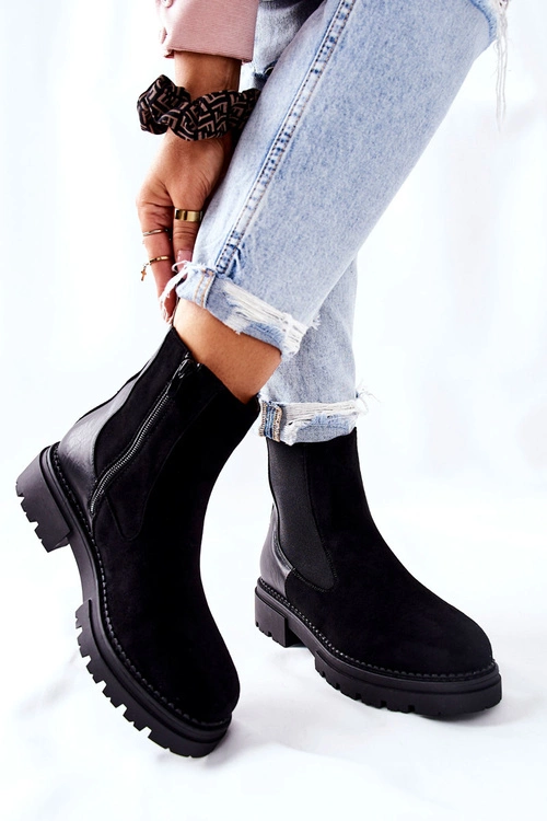 Ocieplane Botki Sztyblety Czarne Prestons