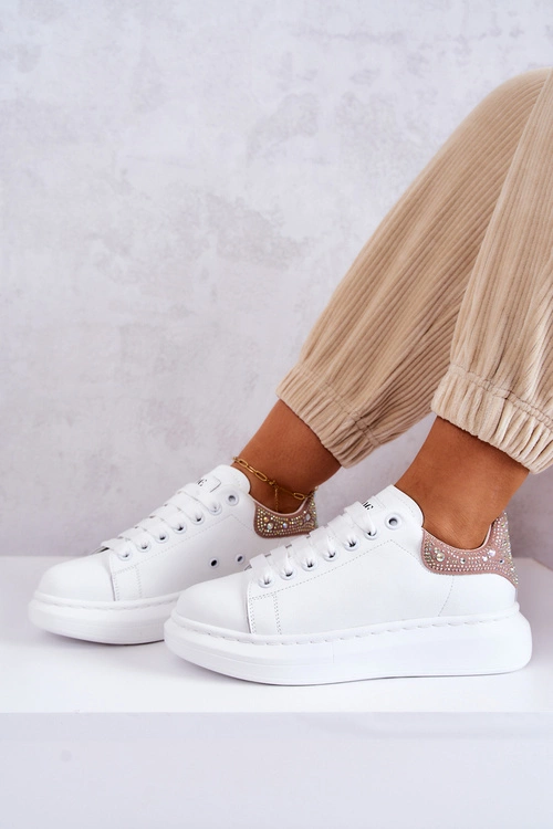 Damskie Buty Sportowe GOE JJ2N4051 Biało-Różowe