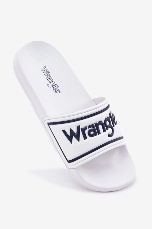 Klapki Męskie WRANGLER AVERELL SLIDER MEN LOW 20251042.1FG Białe