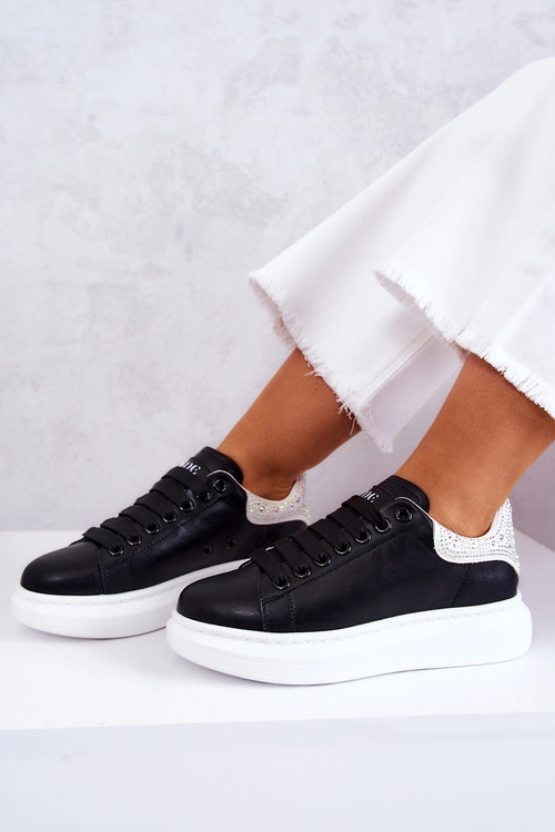 Damskie Buty Sportowe GOE JJ2N4052 Czarno-Białe