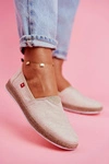Espadryle Damskie Big Star Slip-on Beżowe FF276026