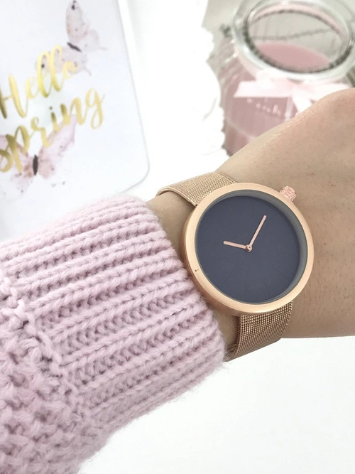 Damski Zegarek Michael John Auri Różowe Złoto