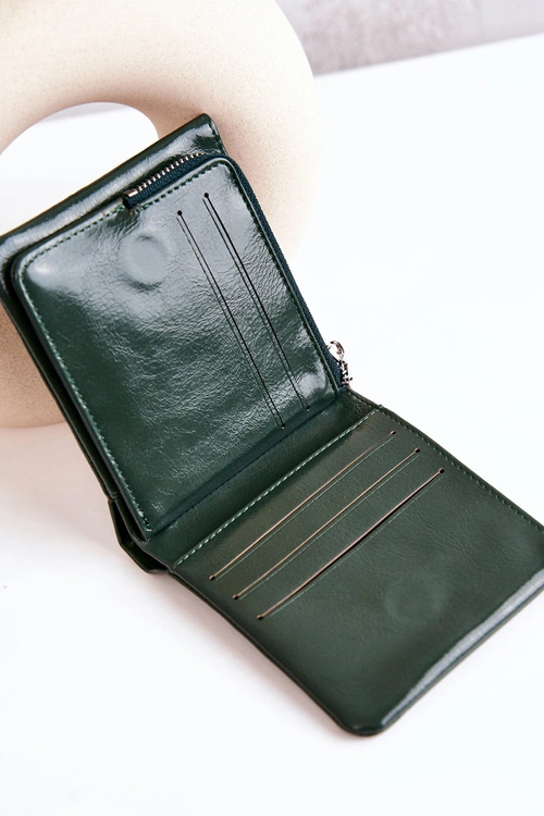 Mały Portfel Na Magnes Zielony Damaris