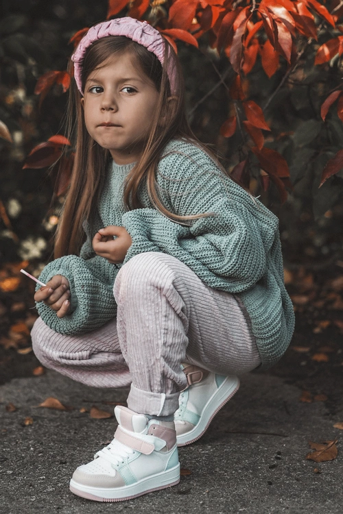 Wysokie Dziecięce Buty Sportowe Multikolor Teredite