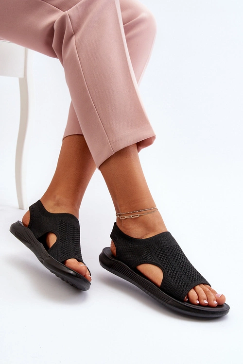 Sportowe Sandały Damskie Czarne Cesys