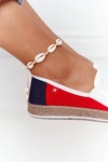 Damskie Espadryle Big Star HH276009 Biało-Czerwone