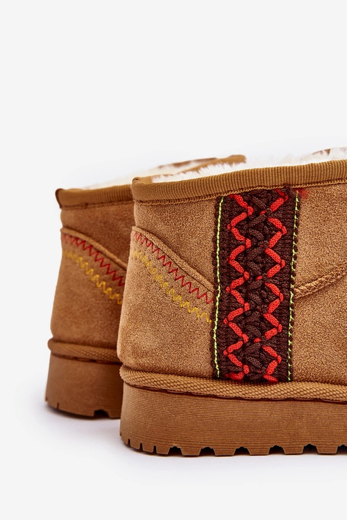 Śniegowce Botki Ocieplane Dziecięce Camel Leonora