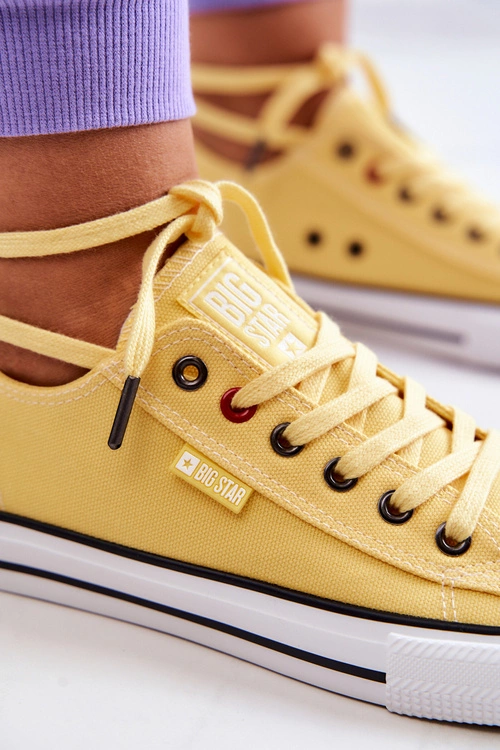 Niskie Trampki Damskie Big Star JJ274A002 Żółte