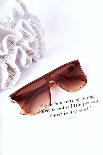 Okulary Przeciwsłoneczne Typu Shield VINCENT Brązowe Ombre