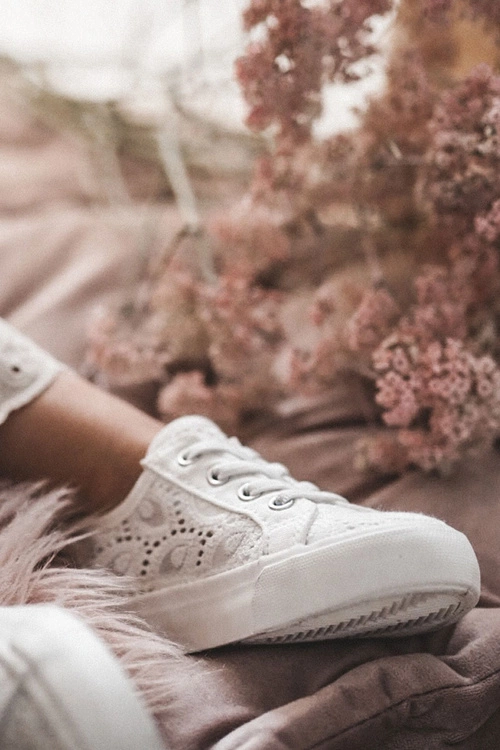 Trampki Ażurowe Big Star JJ374134 Białe