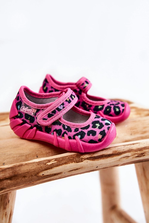 Papcie Baleriny Befado Cętki 109P256 Różowe