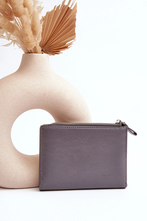 Damski Portfel Z Ekoskóry Szary Cudea
