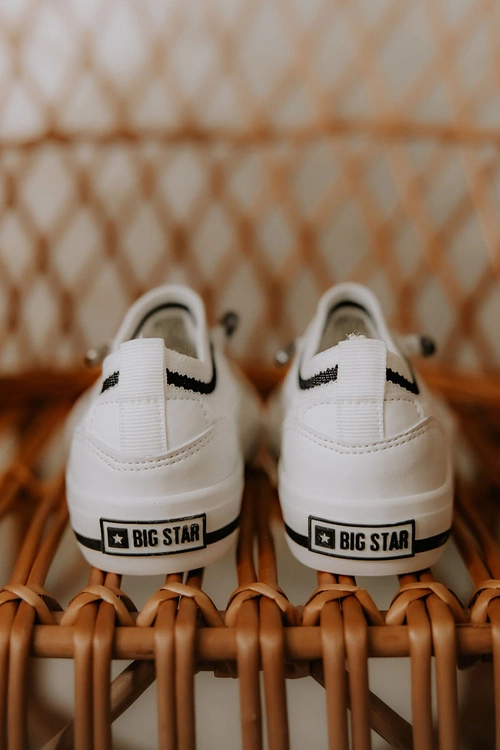 Dziecięce Wsuwane Trampki Big Star JJ374394 Białe