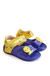 Dziecięce Lekkie Sandały Z Ozdobami Granatowo-Żółte Trusty