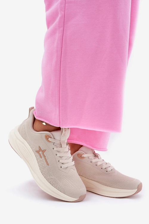 Buty Sportowe Sneakersy Damskie Big Star RR274A145 HI-POLY SYSTEM Beżowe