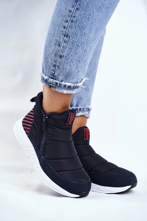 Damskie Młodzieżowe Śniegowce Big Star Granatowe GG274471