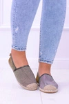 Brokatowe Espadryle Lu Boo Khaki