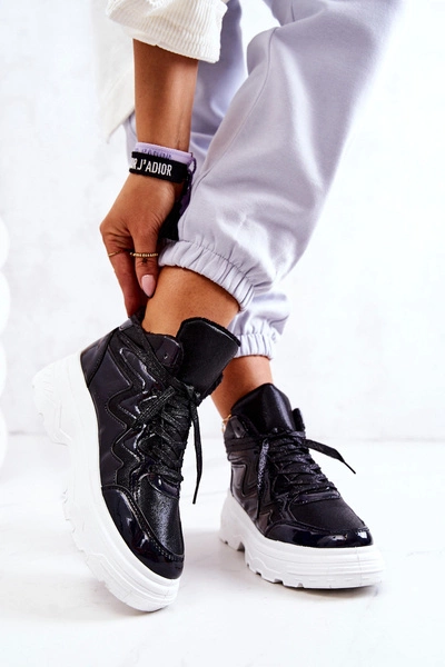 Sportowe Buty Ocieplane Czarne Joenne