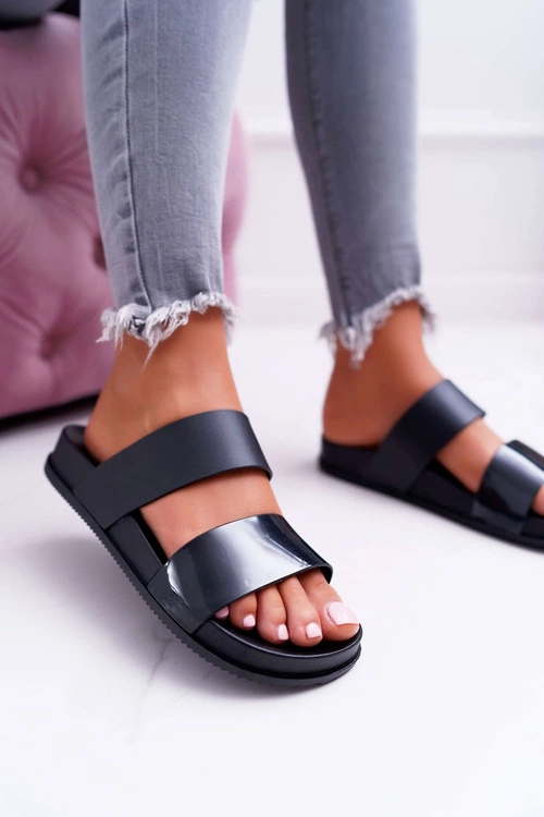 Damskie Klapki Czarne Viane