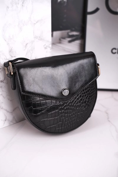 Torebka Listonoszka MONNARI BAG5710-020 Czarna Print Zwierzęcy