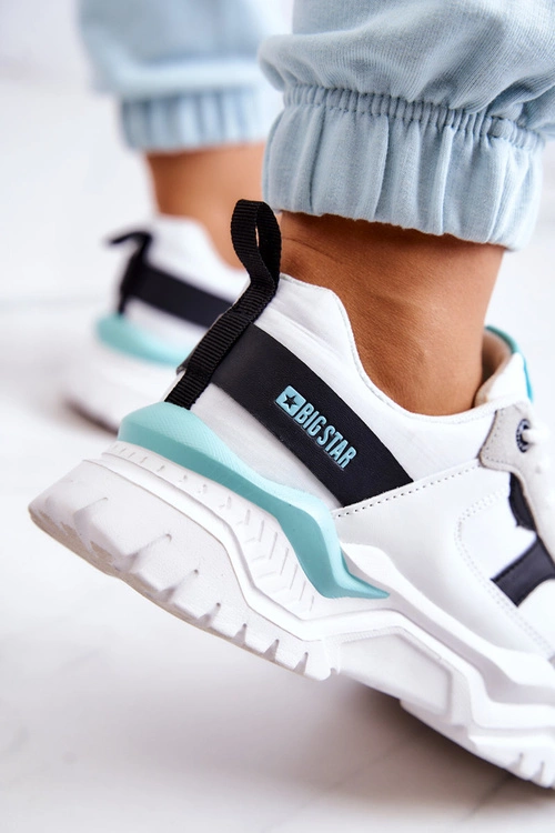 Damskie Buty Sportowe Big Star JJ274A412 Biało-Czarne