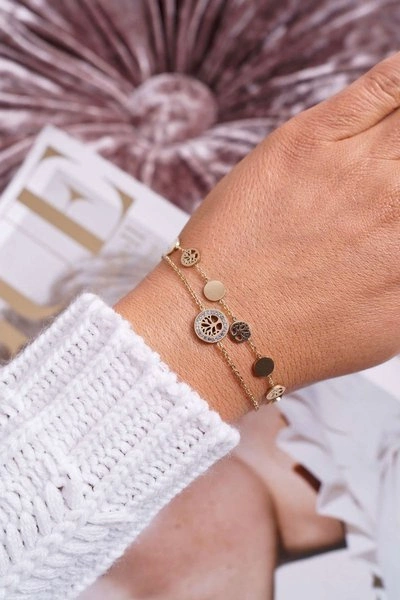 Damska Bransoleta Celebrytka Złota Drzewo Życia