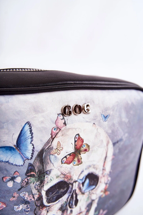 Skórzana Torebka Listonoszka GOE ZNJ011 Czarna