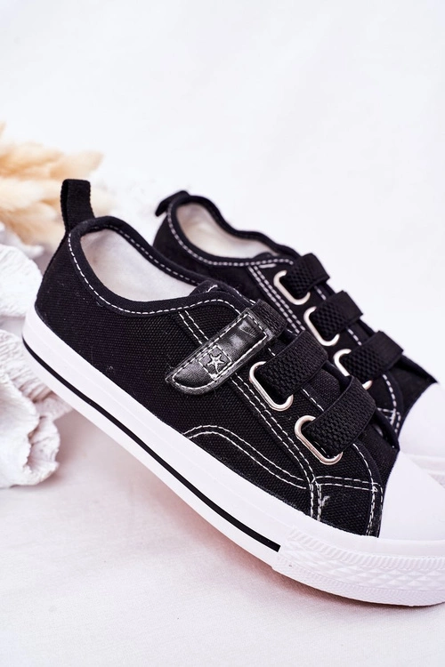 Dziecięce Trampki Na Rzep Czarne Avengers