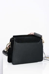 Damska Torebka Czarna Listonoszka z Cyrkoniami