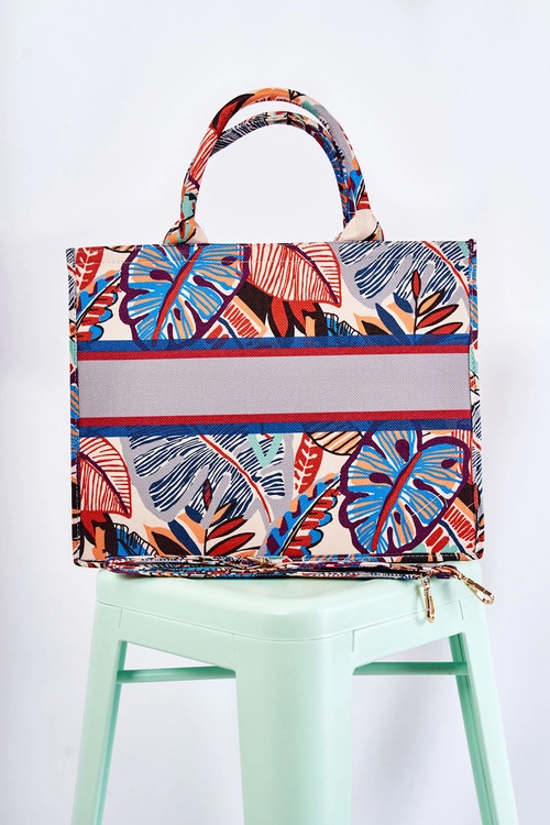 Duża Klasyczna Torebka W Print Multikolor Micola