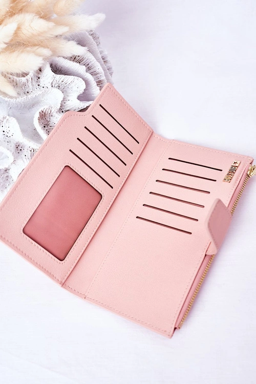 Skórzany Portfel Big Star HH674011 Różowy