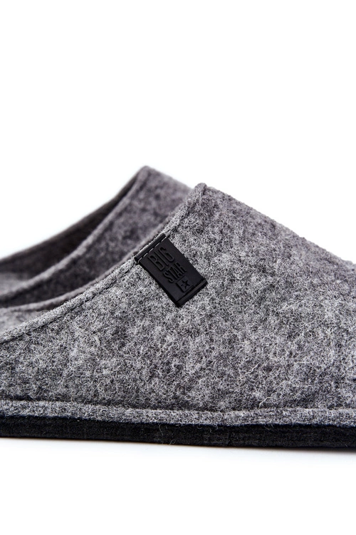 Klasyczne Męskie Papcie Big Star KK176001 Szare