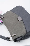 Szara Torebka Damska Kuferek 