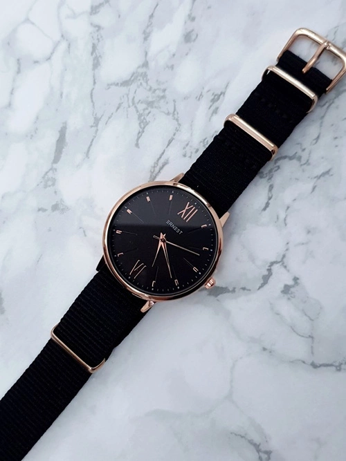 Damski Zegarek Ernest Fousie Czarny