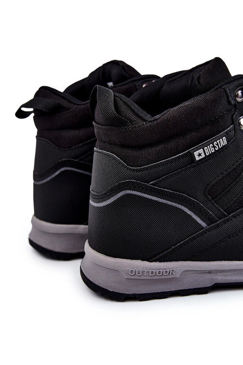 Męskie Buty Trekkingowe Ocieplane Big Star KK174371 Czarne