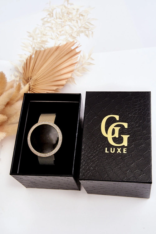 Zegarek Cyfrowy Na Bransolecie Mesh GG Luxe Złoty