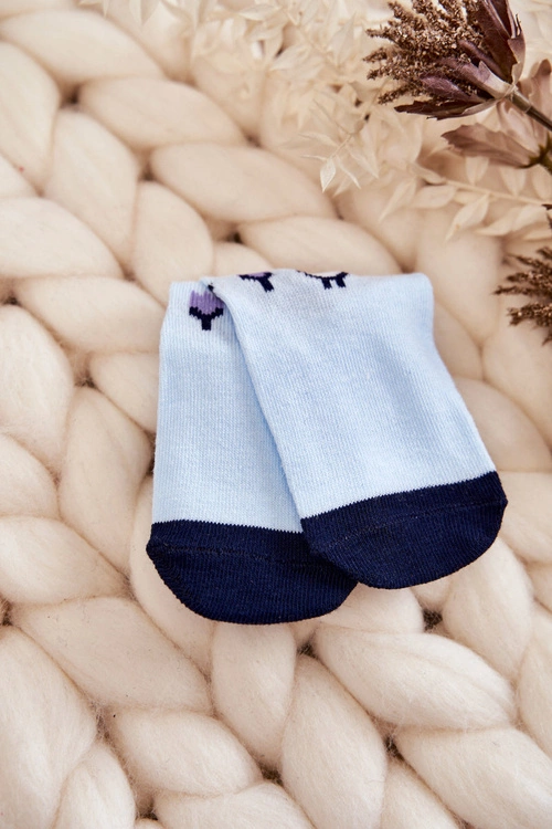 Dziecięce Klasyczne Skarpety Bawełniane Niebieskie