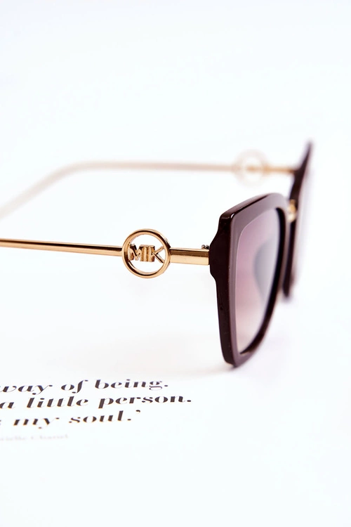 Damskie Okulary Przeciwsłoneczne Kocie Oczy M2351 Brązowe