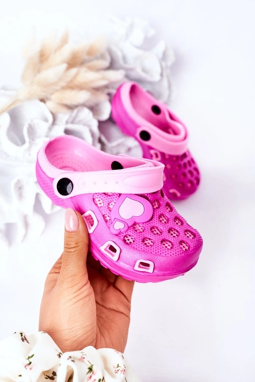 Dziecięce Piankowe Klapki Kroksy Fuksja Jupiter