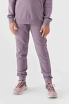 Dziewczęce Spodnie Dresowe Joggery 4F 4FJWMM00TTROF0828-51S Fioletowe