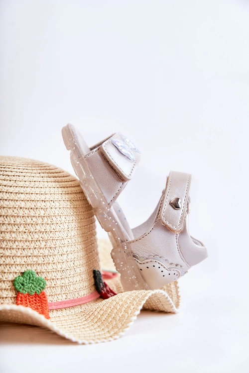 Wygodne Dziecięce Sandały Z Ozdobą Srebrne Cayo