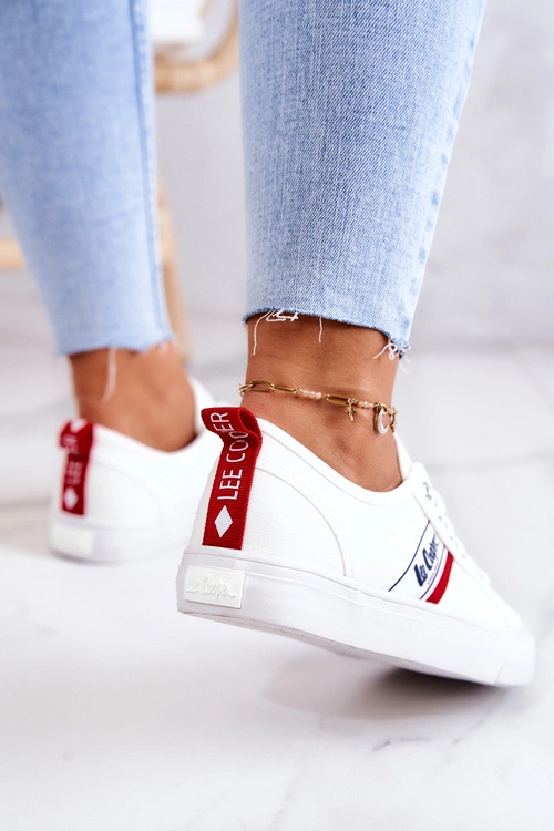 Tenisówki Trampki Lee Cooper LCW-22-31-0830L Białe