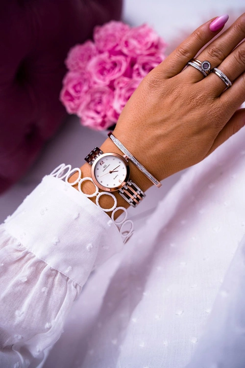 Damski Zegarek Giorgio & Dario Srebrno Miedziany Fargin